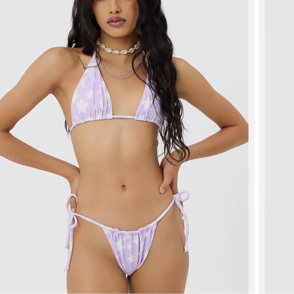 Frankie’s bikini set size medium- worn once. Color “luna”